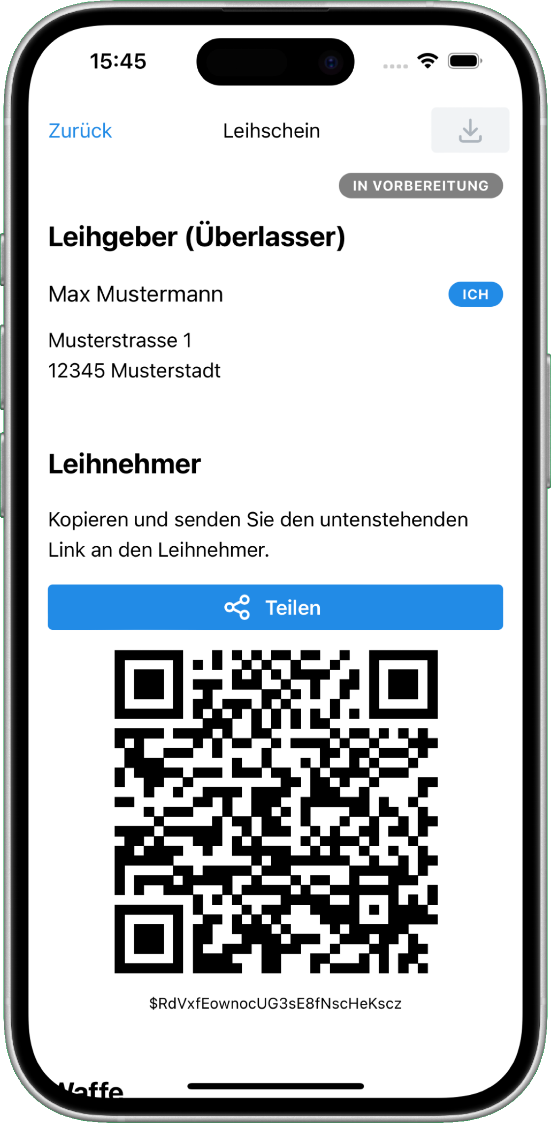 Einfaches teilen
